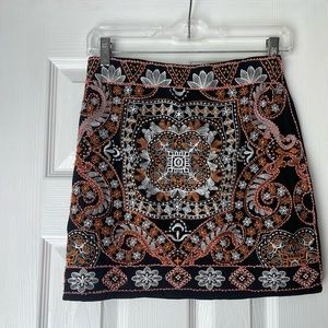 Endless Rose Beaded Mini skirt